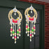 Divyakosh Fabric and Beads Cow Side Hanging (1 Pair)